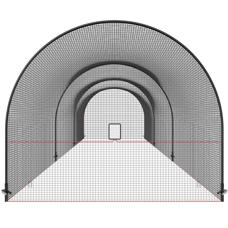 Lyöntihäkki 33 jalan täysin suljettu lasikuitutangot baseball ja softball harjoitteluun