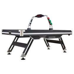 LED ilmailmakiekkopöytä MDF levy metalli PVC pelipinta 4 pelaajaa LED pistelaskuri 120 V moottori