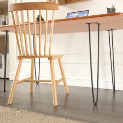 Pöytäjalat hiiliteräs 710 mm hiuspinnamalliset 227 kg kantavuus 4 kpl kumitassuilla