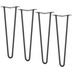 Hiusneulajalat hiiliterästä 406 mm 4 kpl 227 kg kumisilla lattiasuojilla