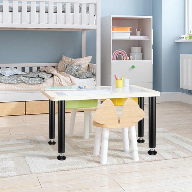 Pöydänjalat hiiliterästä 406,4 mm säädettävät jalkakupit 4 kpl 544 kg kantavuus