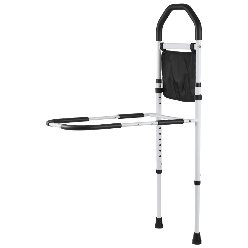 Sängynlaita säädettävä korkeus hiiliteräsputki PU-kahva sopii useimpiin sänkyihin