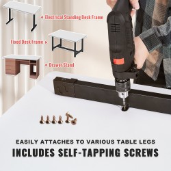 Lastulevyinen työtaso 1524x635 mm 25 mm 100 kg valkoinen