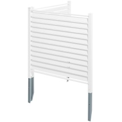 PVC säleikköpaneelit 48 tuumaa 48 tuumaa 2 paneelia valkoinen sinkityt maakiilat