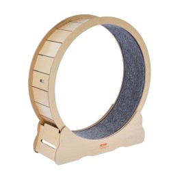 Kissan juoksupyörä puulevystä 110 cm ulkohalkaisija sisäkäyttöön irrotettava sisämatto sopii useimmille kissoille