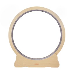 Puinen kissan juoksupyörä MDF 132 cm ulkohalkaisijalla irrotettavalla matolla sisäkäyttöön