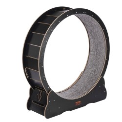 Puurunkoinen kissan juoksupyörä 110 cm ulkohalkaisija irrotettava sisämatto hiljainen