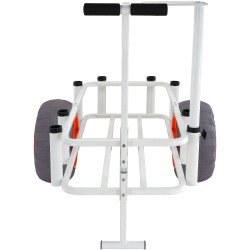 Kalastuskärry alumiinirunko 158,75 kg kantavuus 16 tuuman polyuretaani ilmakumeilla 8 vapatelinettä