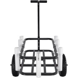 Rantakalastuskärry teräsrunko 11 tuumaiset kumiset ilmakennorenkaat 90 7 kg kantavuus 7 vapatelinettä