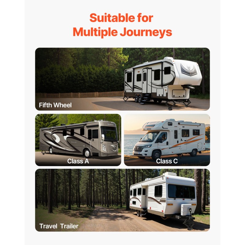 Kumitasauslevyt 5,5 tuuman neliötukijaloille matkailuautoihin 4 kpl