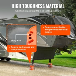 Tukipalikat polypropeeni 2 kpl pinottavat asuntovaunuille ja matkailuautoille