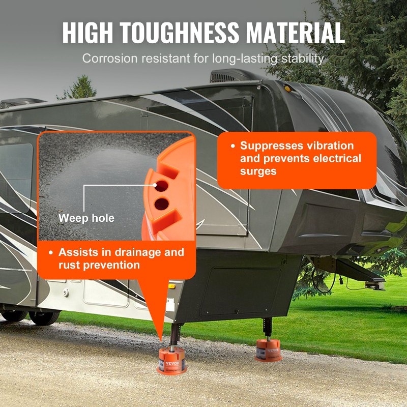 Tukipalikat polypropeeni 2 kpl pinottavat asuntovaunuille ja matkailuautoille