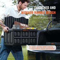 Taitettavat pinottavat PP-muoviset säilytyslaatikot 45 l 3 kpl kannella