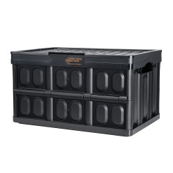 Taitettavat pinottavat PP-muoviset säilytyslaatikot 45 l 3 kpl kannella