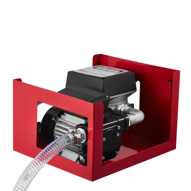 Polttoaineensiirtopumppu kuusikymmentä litraa minuutissa valurautainen pumppupää kuparimoottori mittarilla automaattipistoolilla