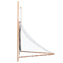 Lacrosse maali oranssi teräsrunko 12x9 jalkaa kolmiosainen taustaverkko maalitaulu polyesteriverkko