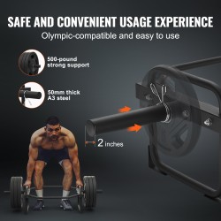 Kuusikulmainen trap-tanko terästä 225 kg kantavuus 1415 mm pituus kotikäyttöön