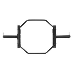 Kuusikulmainen trap-tanko terästä 225 kg kantavuus 1415 mm pituus kotikäyttöön
