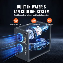 Kannettava PCP-ilmakompressori 4500PSI 30Mpa DC12V AC230V vesi ja tuuletinjäähdytys