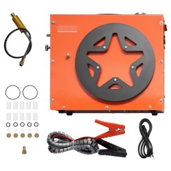 Kannettava PCP-ilmakompressori 4500PSI 30Mpa DC12V AC230V vesi ja tuuletinjäähdytys