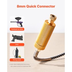 PCP-kompressori 800 wattia kaksisylinterinen tuuletinjäähdytys 30 megapascalin paine automaattinen pysäytys