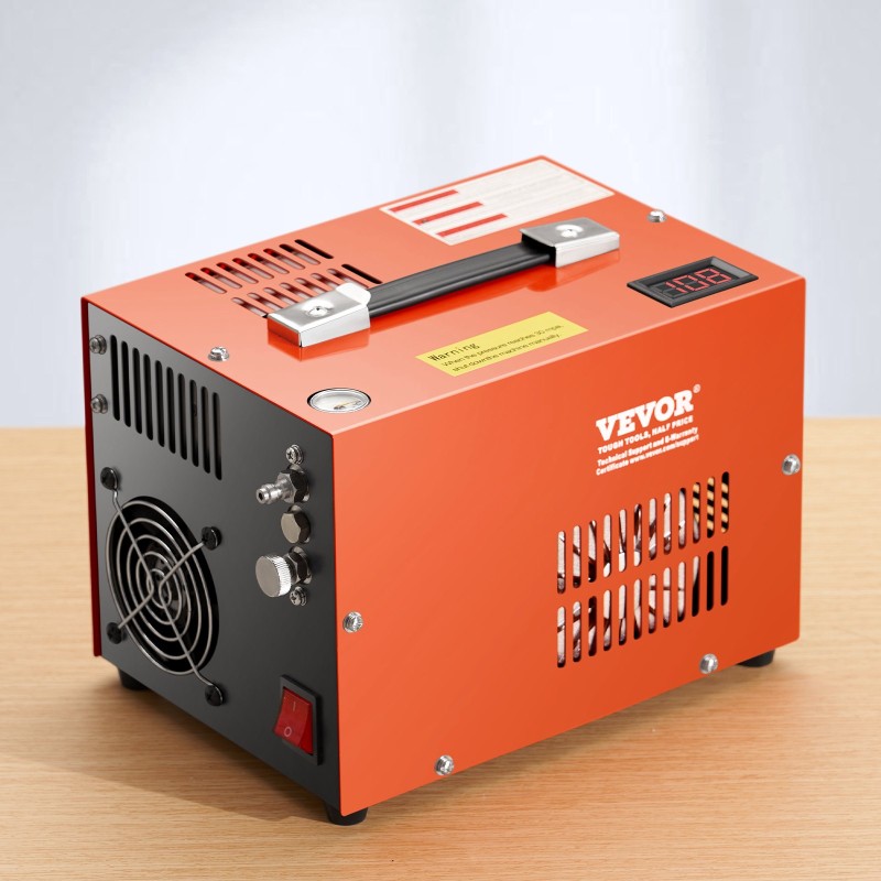 PCP-ilmakiväärikompressori kannettava 300 W 4500 PSI 30 MPa DC12V AC230V