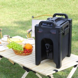 Eristetty juoma-annostelija 9,5 l elintarvikemuovi polyuretaanieristys 23 mm kuumille ja kylmille juomille