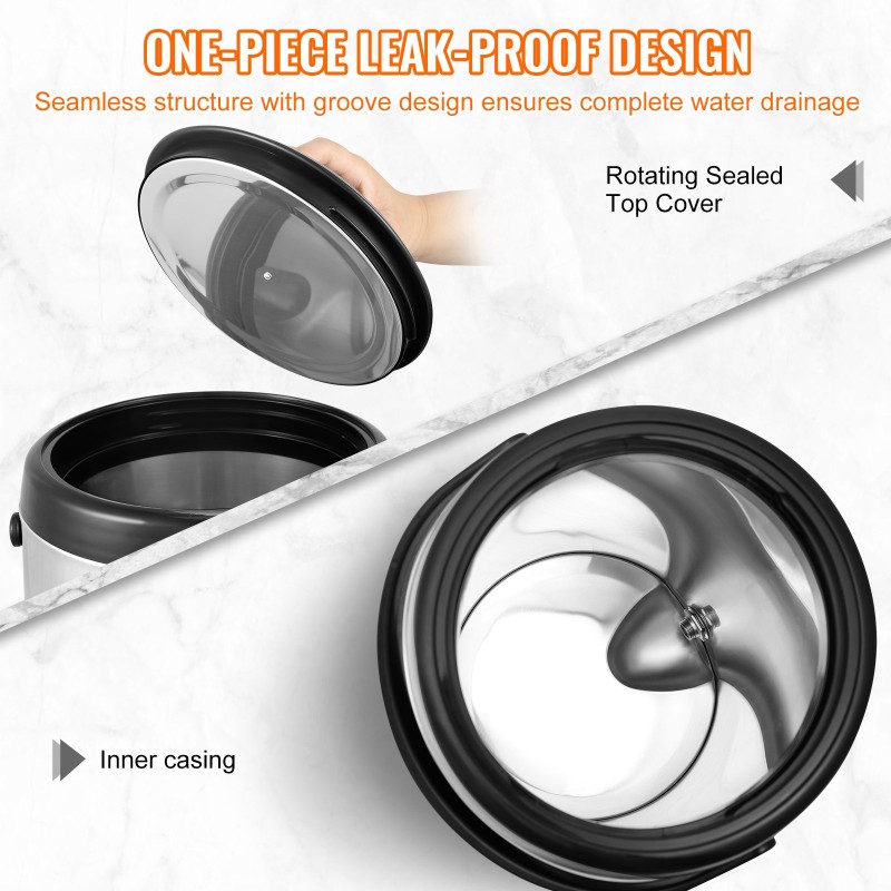 Eristetty juoma-annostelija kuusi litraa ruostumatonta terästä kuumiin ja kylmiin juomiin elintarvikekelpoinen