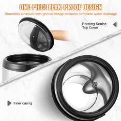 Eristetty juoma-annostelija ruostumattomasta teräksestä 9,2 litraa kuumille ja kylmille juomille