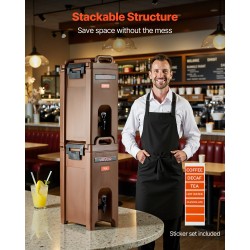 Juoma-annostelija 19 l isoterminen kuumille ja kylmille juomille ruokaturvallinen