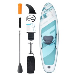 Ilmatäytteinen SUP-lauta 6-tuumainen UV-suojattu PVC irrotettavalla istuimella mukana pumppu alumiinimela reppu