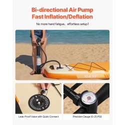 Ilmatäytteinen SUP lauta PVC-muovi 323 cm 84 cm 15 cm istuimella