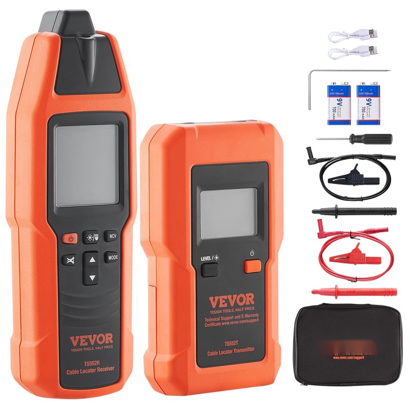 Maanalainen kaapelinhakija ABS-kotelolla, 12–600 V, enintään 2,5 m syvyys, 2000 m