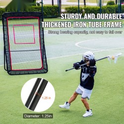 Palautusverkko teräsrunko 32 mm 1524 x 2133,6 mm ulkokäyttöön säädettävä kulma