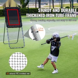 Taittuva teräsrunkoinen harjoitusverkko PVC-pomppukankaalla 3x8 jalkaa kaksoisverkko 3-portaisella kulmansäädöllä