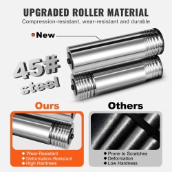 Valssauskone 76 mm kolmitoiminen levy neliölanka puolipyöreät profiilit 0,1–7 mm 1:2