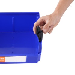 PP-muoviset pinoitettavat säilytyslaatikot 276×279×128 mm 6 kpl sininen ja punainen