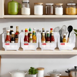 Pinottavat läpinäkyvät muovilaatikot PP-muovi 276x140x130 mm 8 kpl