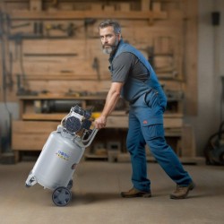 Öljytön ilmakompressori 49,2 l säiliö 2 hv 116 psi 230 V