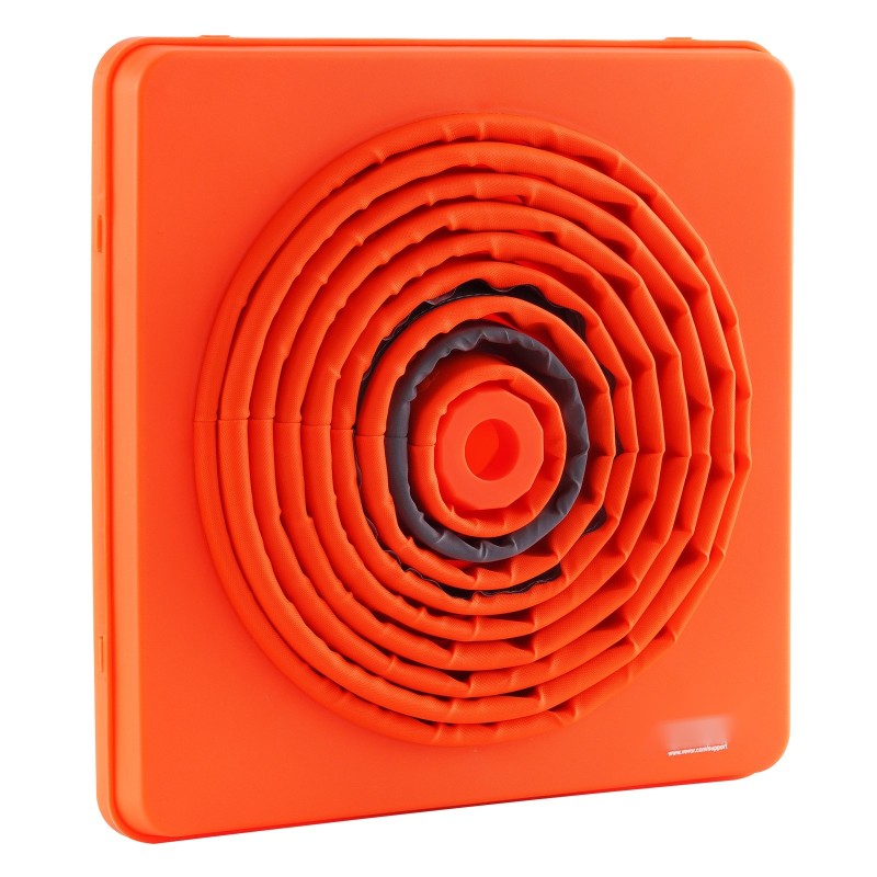 Kokoontaitettavat liikennekartiot 700 mm PP-muovi ja Oxford-kangas 4 kpl 360 asteen heijastinnauhat