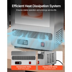 Pöytämallinen sähköuuni 1500 watin 1200 celsiusasteen ruostumattomasta teräksestä kullan ja hopean sulatus