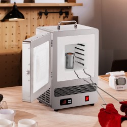 Pöytämallinen sähköuuni 1500 watin 1200 celsiusasteen ruostumattomasta teräksestä kullan ja hopean sulatus