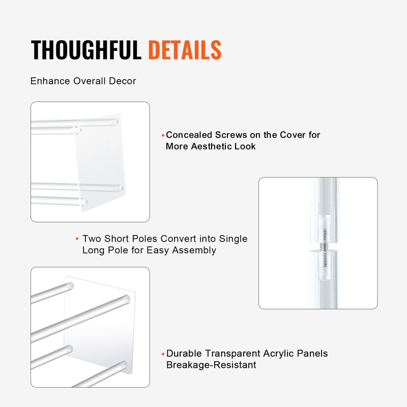 Akryylinen kukkateline 10 kpl 60 cm korkea kultasähköpinnoitus häihin