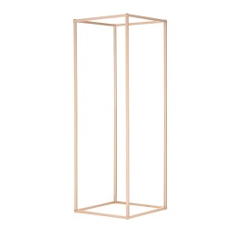 Kukkateline rautainen suorakulmainen hääjuhliin 80 cm 2 kpl ranskan kullanvärinen