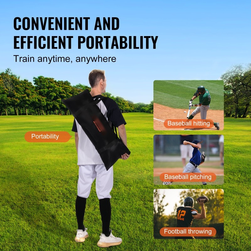 Amerikkalaisen jalkapallon heittoverkko 6 x 6 jalkaa 5 kohdetaskua teräsrunko