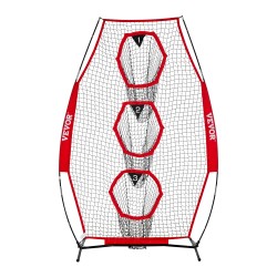 Amerikkalaisen jalkapallon heittoharjoitusverkko 3 kohdetaskua teräsrunkoinen lasikuitukaarinen kuljetuspussilla