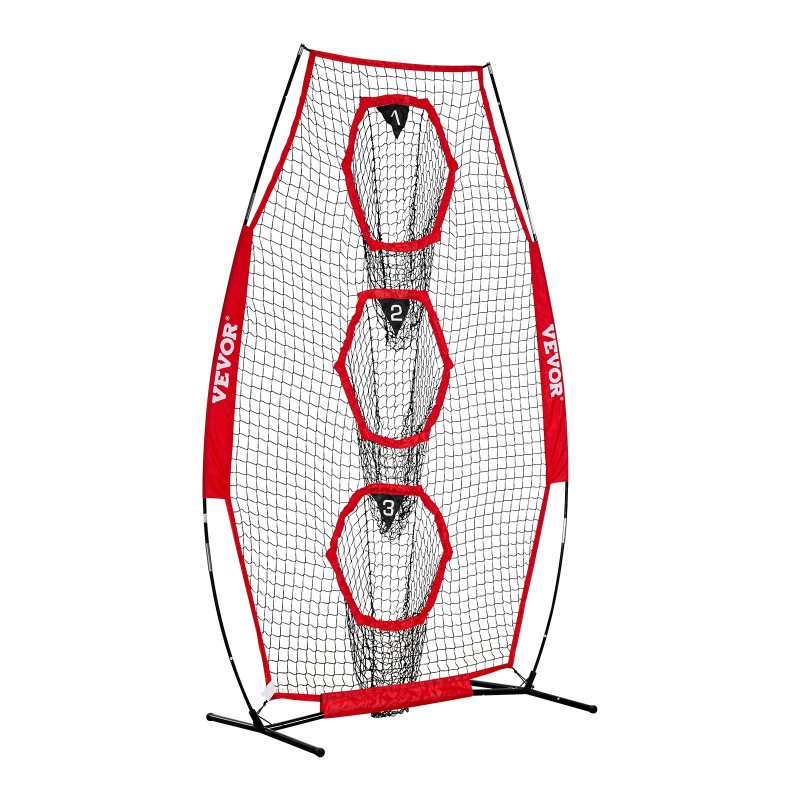 Amerikkalaisen jalkapallon heittoharjoitusverkko 3 kohdetaskua teräsrunkoinen lasikuitukaarinen kuljetuspussilla