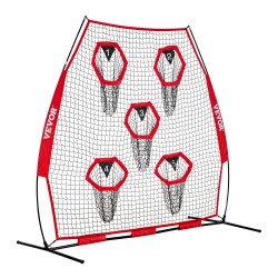 Heittoharjoitusverkko amerikkalaisen jalkapallon harjoitteluun seitsemän jalan verkko viisi kohdetaskua solmuton
