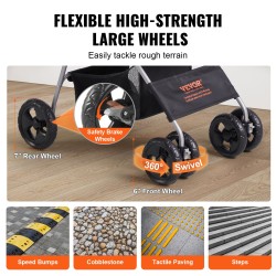 Lemmikkivaunut seosrunko 600D-kangas kantavuus 16 kg irrotettava kori EVA-pyörät