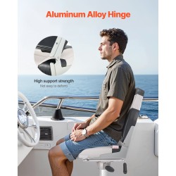 Veneen istuin korkea selkänoja taitettava PVC-nahka vaahtomuovipehmuste 2 kpl musta harmaa